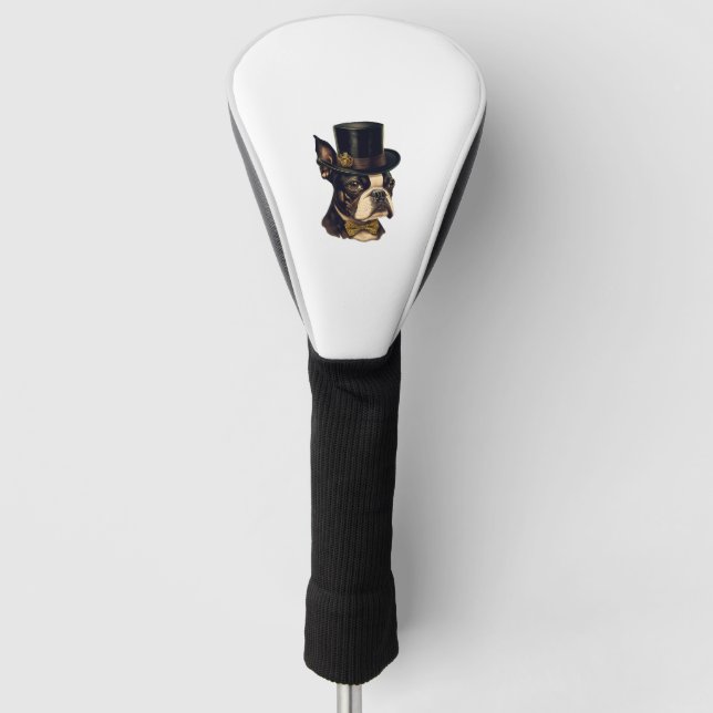Boston Terrier Dog Boston Terriers Golf Head Cover (Front)