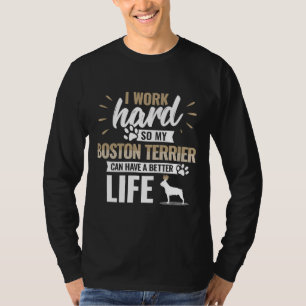 Boston Terrier Dog Funny T-Shirt