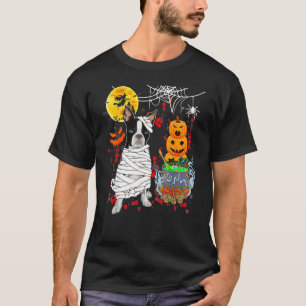 Boston Terrier Dog Halloween Costume Dog T-Shirt