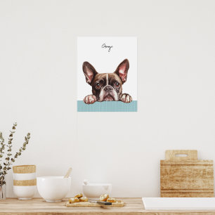 Boston Terrier Dog Personalized Print