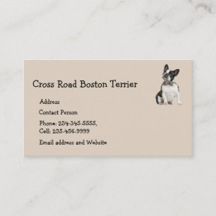 Boston Terrier Dog Pet Animal  Business Card Magne