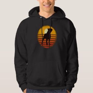 Boston Terrier Dog Retro 44 Hoodie