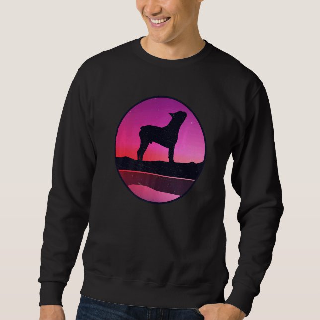 Boston Terrier Dog Retro  9 Sweatshirt (Front)
