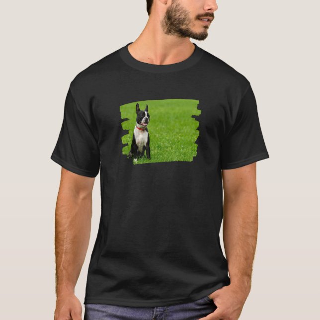 Boston Terrier Dog   T-Shirt (Front)