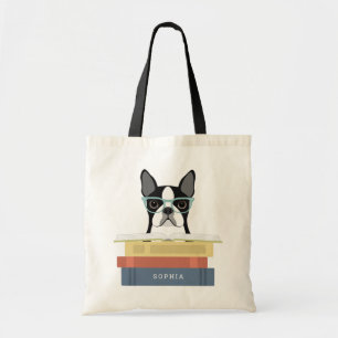 Boston Terrier Dog Tote Bags