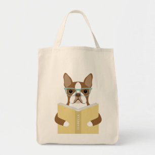 Boston Terrier Dog Tote Bags