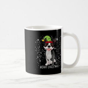 Boston Terrier Dog Tree Christmas Sweater Xmas Dog Coffee Mug