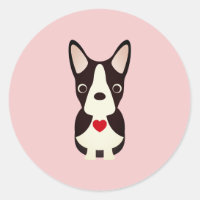  Boston Terrier Dog Valentine, Valentine's Day