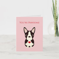 Boston Terrier, Dog Valentine, Valentine's Day