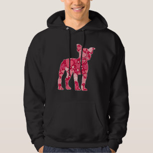 Boston Terrier  Dog Valentines Day Cute Hearts Pup Hoodie