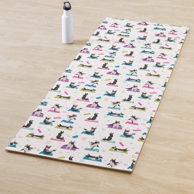 Boston Terrier dog yoga  Mat (In Situ)
