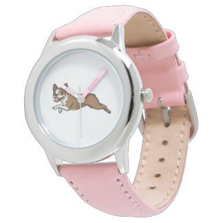 Boston Terrier Dogs Fawn Boston Terrier Running Watch