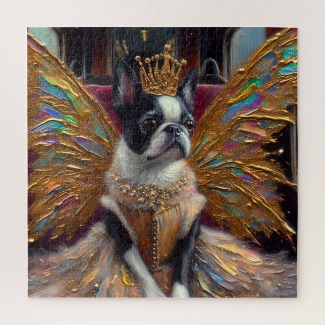 Boston Terrier Fairy Jigsaw Puzzle (Vertical)