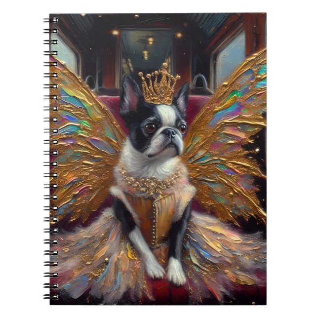 Boston Terrier Fairy Notebook (Front)