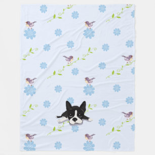Boston Terrier Fleece Blanket