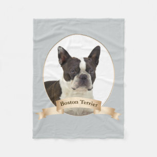 Boston Terrier Fleece Blanket