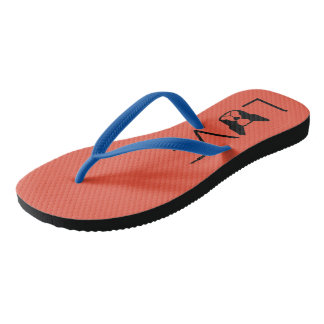 Boston Terrier flip flops - Boston shoes
