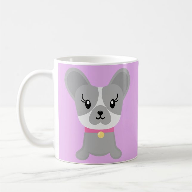 Boston Terrier Girl Dog Momma Coffee Mug (Left)