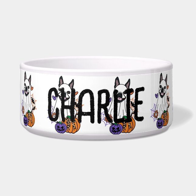 Boston Terrier Halloween Ghost Dog (Front)