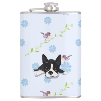 Boston Terrier Hip Flask