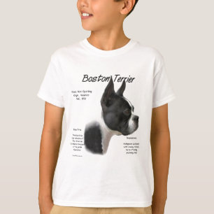 Boston Terrier History Design T-Shirt