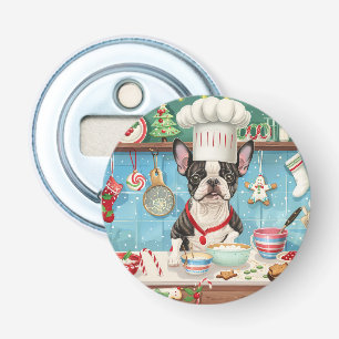 Boston Terrier Holiday Baking: Festive Christmas Bottle Opener