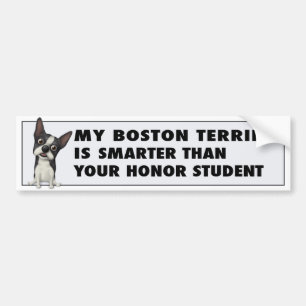 Boston Terrier Honour BOST1 Bumper Sticker
