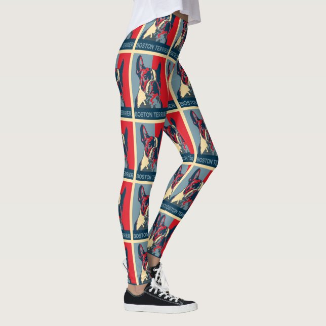 Boston Terrier Hope Inspired Leggings (Right)