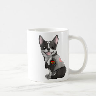 Boston Terrier I Love Mom Tattoo Dog Shirt Mothers Coffee Mug