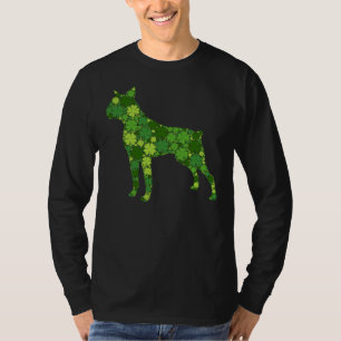Boston Terrier Irish Green Shamrock C St Patricks T-Shirt