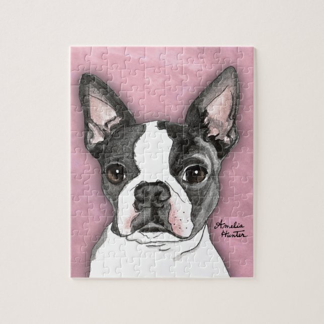 Boston Terrier Jigsaw Puzzle (Vertical)