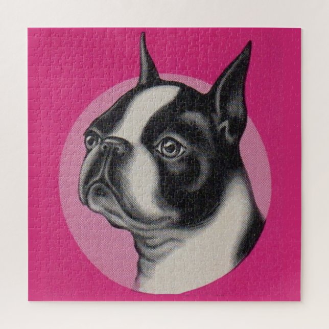 Boston terrier  jigsaw puzzle (Vertical)