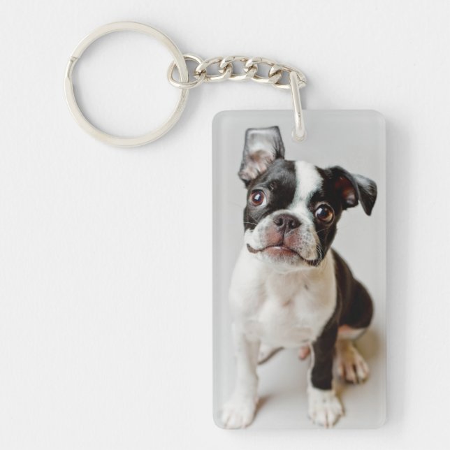 Boston Terrier Keychain (Front)