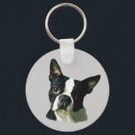 Boston Terrier Keychain<br><div class="desc">The Boston Terrier is a lively, highly intelligent, smooth coated, short-headed, compactly built, short-tailed, well-balanced dog. Their sweet disposition quickly endears them to everyone they meet making them a very popular breed. They require only a moderate amount of exercise and a minimum amount of grooming. The breed is easy to...</div>