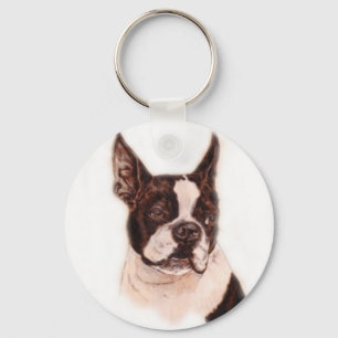 Boston Terrier Keychain
