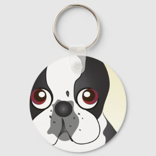 Boston Terrier Keychain