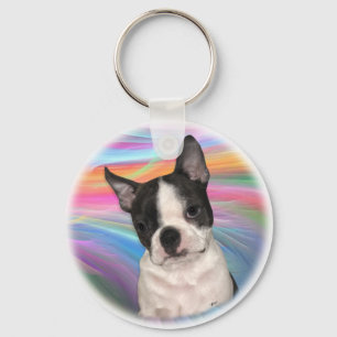 Boston Terrier keychain