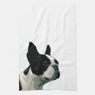 Boston terrier kitchen towel