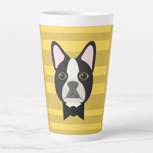 Boston Terrier Latte Mug