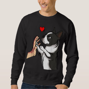 Boston Terrier Love Bostie Dog Mom Funny Girls Sweatshirt