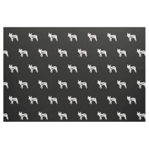 Boston Terrier Love Fabric