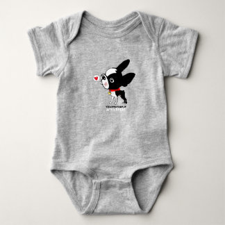 Boston terrier love jumper Mirabelle Baby Bodysuit