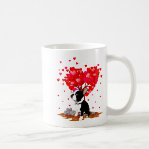 Boston Terrier Lover Heart Shape Boston Terrier Va Coffee Mug
