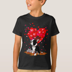 Boston Terrier Lover Heart Shape Boston Terrier Va T-Shirt