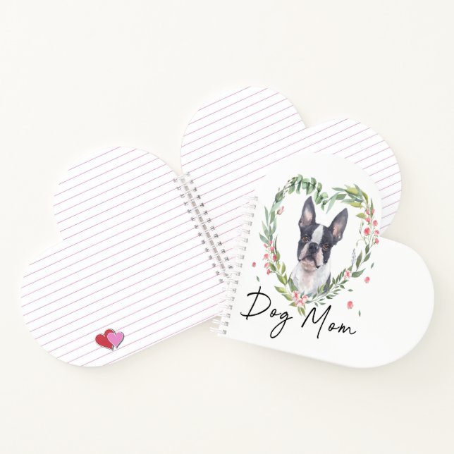 Boston Terrier Lover School Planner Cute Notebook (Inside)