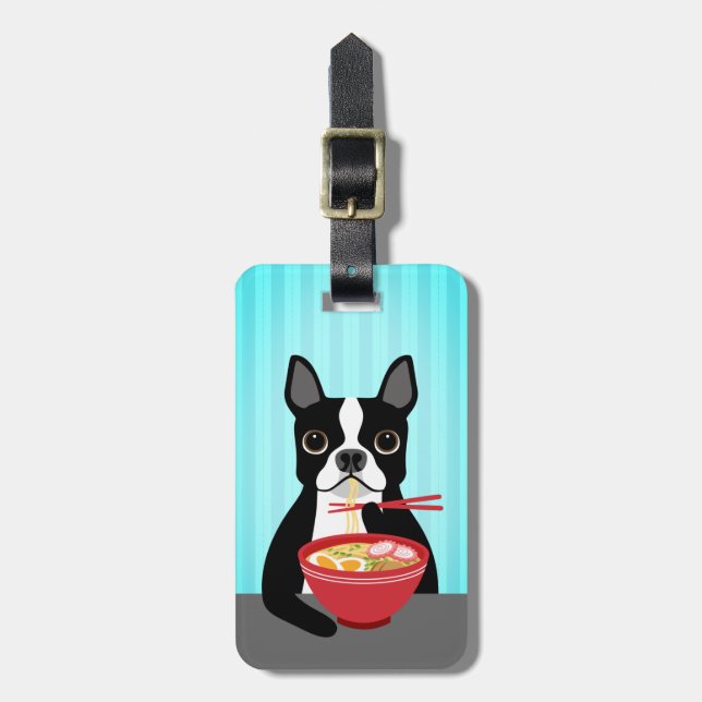 Boston Terrier Luggage Tags (Front Vertical)