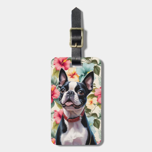 Boston Terrier Luggage Tags (Front Vertical)