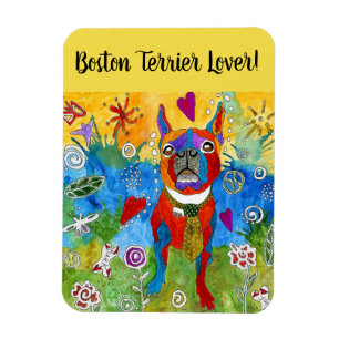Boston Terrier Magnet 3"x4"