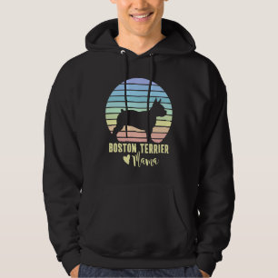 Boston Terrier Mama Boston Terrier Dog Mom Hoodie