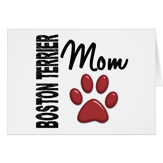 Boston Terrier Mom 2 (Front Horizontal)